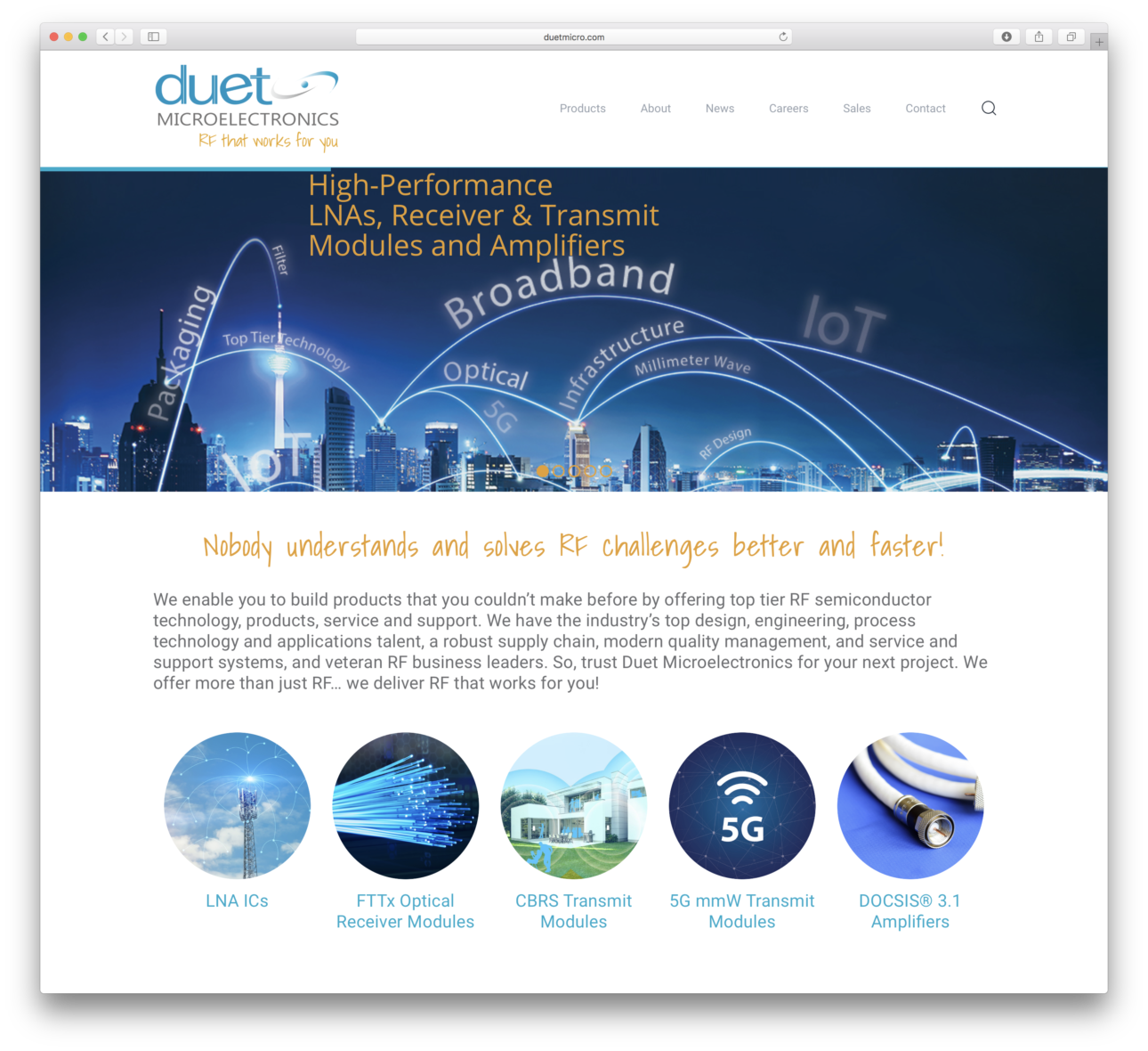 Duet Microelectronics Website